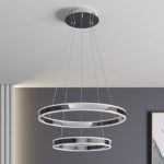 LED-pendellampe Lyani, 2 ringer under hverandre