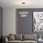 LED-pendellampe Lyani, 2 ringer under hverandre