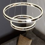 LED-pendellampe Lyani, 2 ringer under hverandre