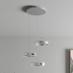 LED-pendellampe Lyani, 3 ringer, høyde forskjellig