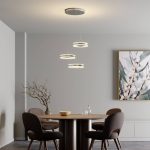 LED-pendellampe Lyani, 3 ringer, høyde forskjellig