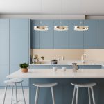 LED-pendellampe Lyani, 3 ringer side ved side