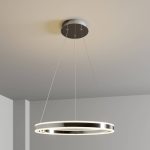 LED-pendellampe Lyani i krom, dimbar, 60 cm