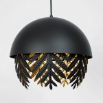 Lucande Aparas hengelampe i bladlook, 1-lys, 35 cm