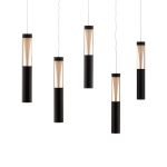 Lucande Danson LED-pendellampe, 5 lyskilder