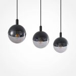 Lucande Dustian pendellampe, 3 lyskilder, 90 cm