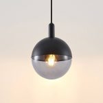Lucande Dustian pendellampe, glasskule