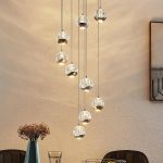 Lucande Hayley LED-pendellampe, 9 lyskilder