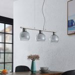 Lucande Kaiya hengelampe, 3 lysk, Ø14cm, avlang