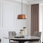 Lucande LED hengelampe Faelinor, kobber, aluminium, Ø 35 cm