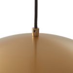 Lucande LED hengelampe Lythara, messing, Ø 40 cm, aluminium