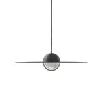 Lucande LED hengelampe Tethrion, svart, aluminium, Ø 40 cm