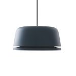 Lucande LED-pendel Faelinor, blå, aluminium, Ø 35 cm