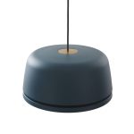 Lucande LED-pendel Faelinor, blå, aluminium, Ø 35 cm