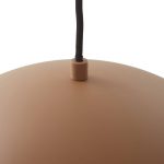 Lucande LED-pendel Lythara, brun, Ø 40 cm, aluminium
