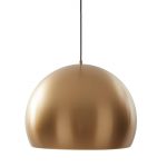 Lucande LED-pendel Lythara, gull, Ø 50 cm, aluminium