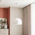 Lucande LED-pendel Lythara, hvit, Ø 50 cm, aluminium
