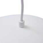 Lucande LED-pendel Lythara, hvit, Ø 50 cm, aluminium