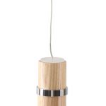 Lucande LED-pendel Nojus, 4-lys, tre, opp/ned, 95 cm