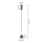 Lucande LED-pendel Plarion, nikkelfarget, aluminium, Ø 9 cm