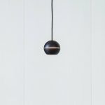 Lucande LED-pendel Plarion, svart, aluminium, Ø 9 cm