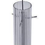 Lucande LED-taklampe Korvitha, 5-lys, grå, glass