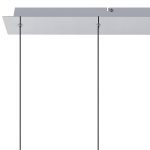 Lucande LED-taklampe Korvitha, 5-lys, grå, glass