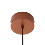 Lucande Mynoria LED-pendel, kobber, aluminium, Ø 35 cm