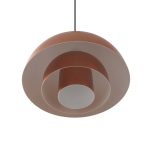 Lucande Nymara LED-pendel, kobber, aluminium, Ø 40 cm