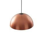 Lucande Nymara LED-pendel, kobber, aluminium, Ø 40 cm