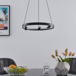 Lucande Paliva LED-hengelampe, 48 cm, svart