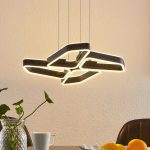 Lucande Quinn LED-hengelampe svart 4 lyskilder