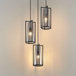 Lucande Rufina pendellampe, 3 lyskilder, rund