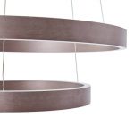 Lucande Smart LED-pendel Yonam, kaffe, 2-lys, Tuya