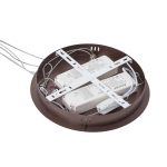 Lucande Smart LED-pendel Yonam, kaffe, 2-lys, Tuya