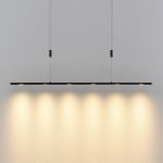 Lucande Stakato LED-pendellampe 6 lk 120 cm lang