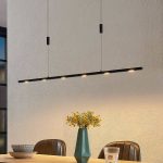Lucande Stakato LED-pendellampe 6 lk 120 cm lang