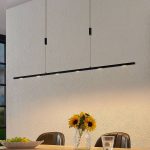Lucande Stakato LED-pendellampe 6 lk 140 cm lang