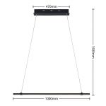 Lucande Tarium LED-hengelampe av aluminium