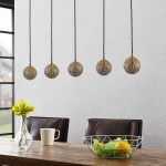 Lucande Zale henglampe, kantet, 5 lyskilder