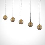Lucande Zale henglampe, kantet, 5 lyskilder