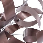 Lucande hengelampe Kaelor, Ø 46 cm, kobberfarget, aluminium