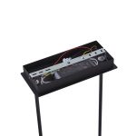Lucande hengelampe Kassi, svart, jern, dimbar, 90 cm