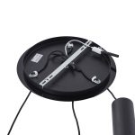 Lucande pendellampe Eirian, Ø 40 cm, 3-lys, svart, glass