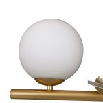 Lucande pendellampe Isandro, gull/opal, 7-flammers
