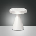 Neutra LED-bordlampe, høyde 20 cm, hvit, berøringsdimmer
