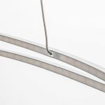 Oval LED-pendellampe Flair, aluminium