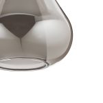 Pendellampe lilla, røykgrå, 1-lampe, glass