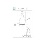 Wilma LED-bordlampe, messing/hvit, pæreformet, dimbar