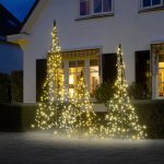 Fairybell-juletre med stolpe, 320 lysdioder 300cm